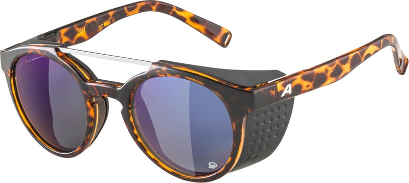ALPINA GLACE P Sunglasses with 100 UV Protection for Adults Polarized Mirrored Shatterproof Havana Gloss One Size