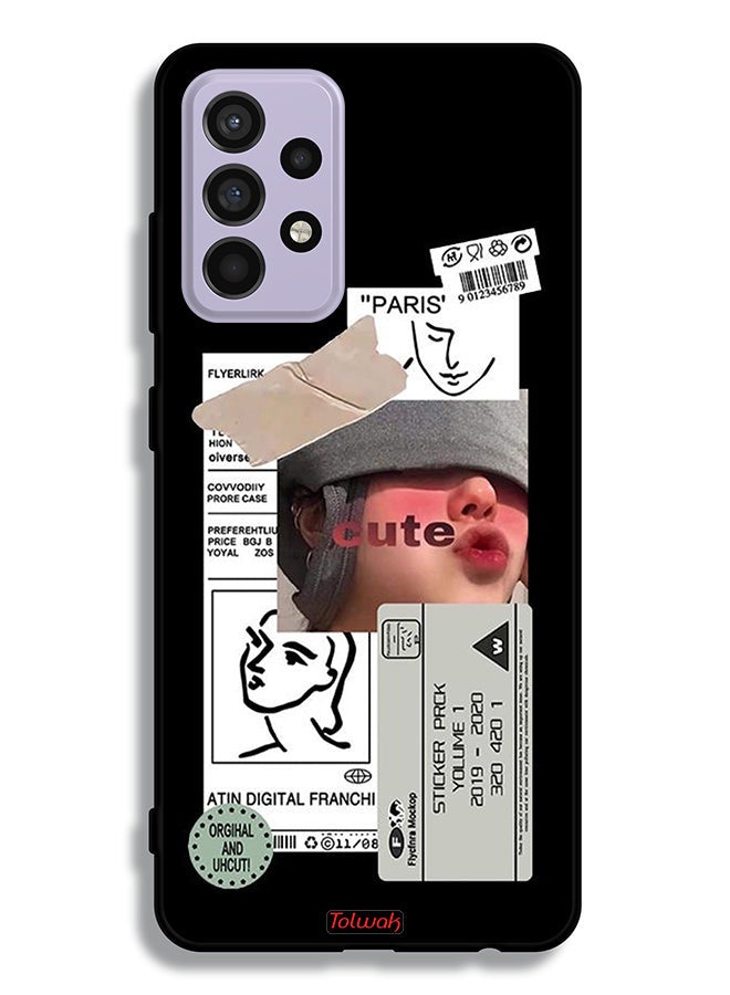 Tolwak Samsung Galaxy A52 5G Protective Case Cover Cute Sticker - Image 1