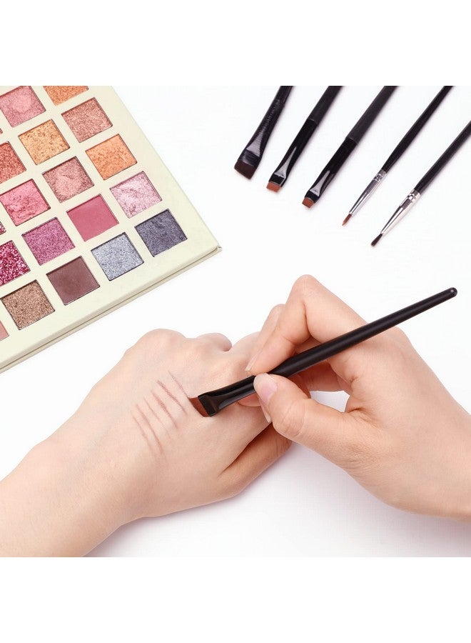 Potchen 30 Pcs Eyeliner Brush Set Gel Angled Eye Liner Brush Fine Flat Slanted Eyebrow Brushes Define Brow Brushes Thin Makeup Brushes Tool For Women Girls Salon Beauty Cosmetic Esthetician Supplies - Image 5