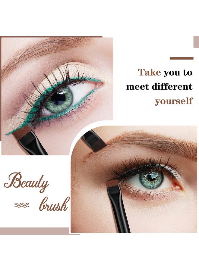 Potchen 30 Pcs Eyeliner Brush Set Gel Angled Eye Liner Brush Fine Flat Slanted Eyebrow Brushes Define Brow Brushes Thin Makeup Brushes Tool For Women Girls Salon Beauty Cosmetic Esthetician Supplies - Image 4