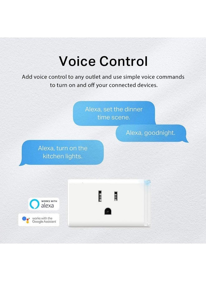 Kasa Smart Plug HS103P3, Smart Home Wi-Fi Outlet Works with Alexa, Echo, Google Home & IFTTT, No Hub Required, Remote Control,15 Amp,UL Certified, White, 3 Count (Pack of 1) - Image 2