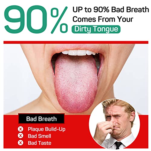 RONAVO Tongue Cleaner Family Set-Tongue Scraper for Adults (4 PC), Metal Tongue Scraper Rustproof (Travel Cases Included) Reduce Bad Breath, Tounge Scrappers Oral Care, Easy to Use & Wash, 2 Colors - Image 2