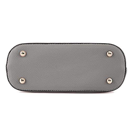 SG SUGU Lunar Lightweight Medium Dome Crossbody Bag Shoulder Bag with Double Tassels | Zipper Pocket | Adjustable Strap|Grey - Image 5
