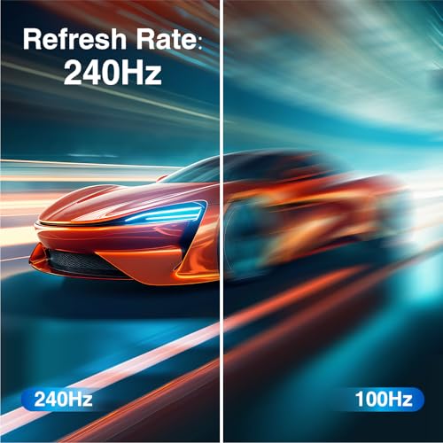 ArcticPro 27 inch Gaming Monitor 240Hz, FHD 1080p, IPS Panel, 1ms Response Time, Adaptive sync, PC Computer Monitor, 3-Sided Frameless, Ultra Slim, 120% sRGB, Bluelight Filter, HDMI & DP Ports,Black - Image 2