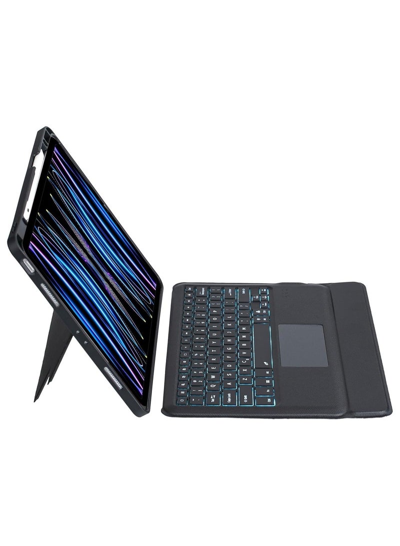 general حافظة لوحة مفاتيح قابلة للإزالة متوافقة مع iPad Air 13 بوصة 2024 (رقم الموديل: A2903، A2904) حافظة لوحة مفاتيح بلوتوث سحرية مع حامل قلم لجهاز iPad Air 13 M2 - Image 1