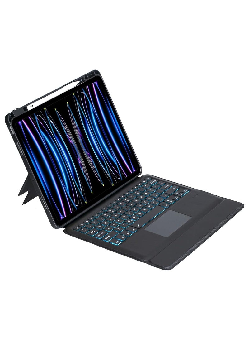 general حافظة لوحة مفاتيح قابلة للإزالة متوافقة مع iPad Air 13 بوصة 2024 (رقم الموديل: A2903، A2904) حافظة لوحة مفاتيح بلوتوث سحرية مع حامل قلم لجهاز iPad Air 13 M2 - Image 3