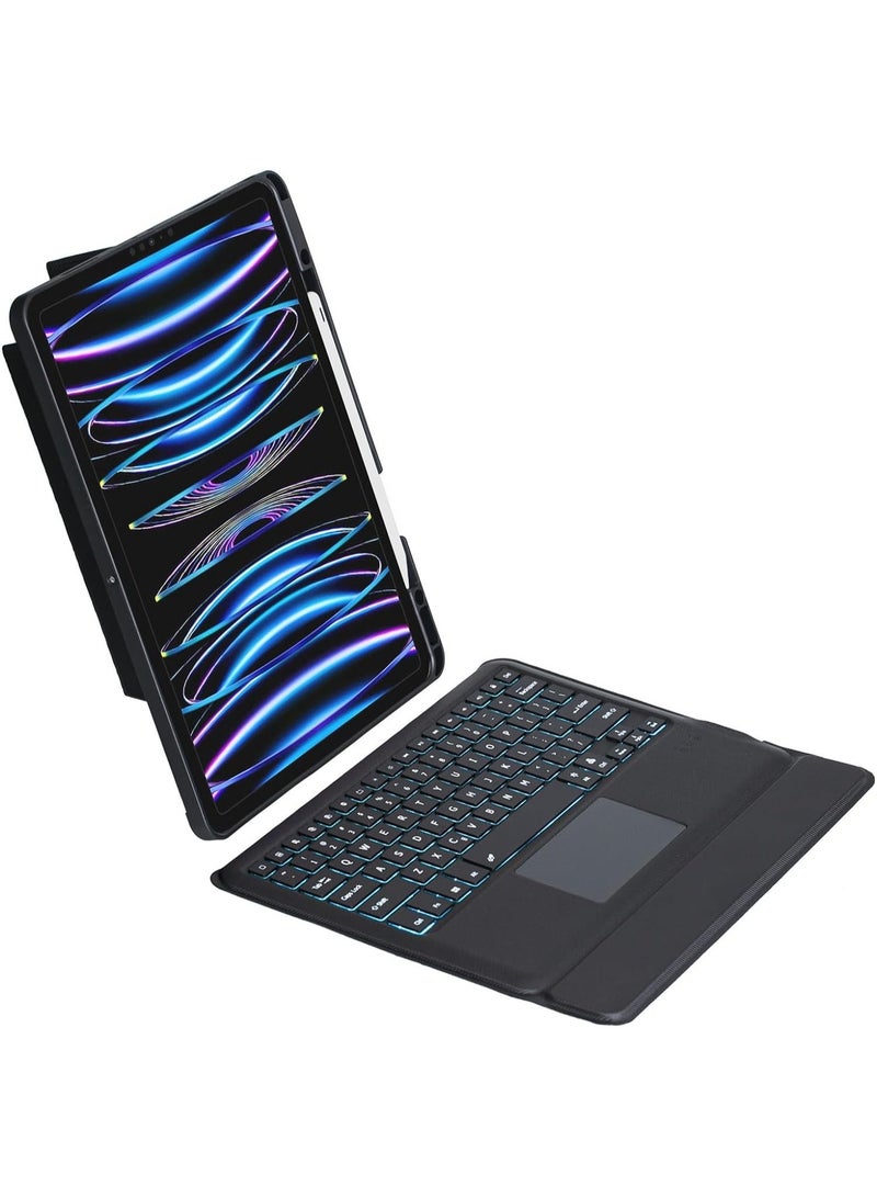 general حافظة لوحة مفاتيح قابلة للإزالة متوافقة مع iPad Air 13 بوصة 2024 (رقم الموديل: A2903، A2904) حافظة لوحة مفاتيح بلوتوث سحرية مع حامل قلم لجهاز iPad Air 13 M2 - Image 4