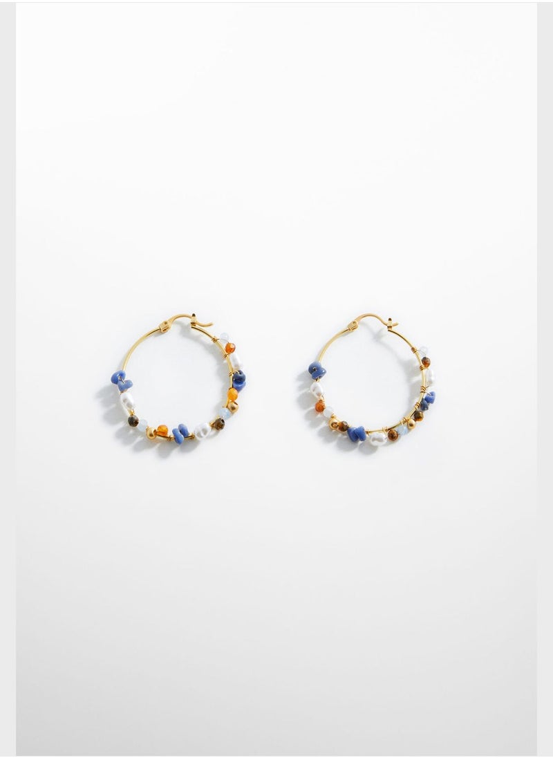 MANGO - Bega Hoop Earrings - Image 1