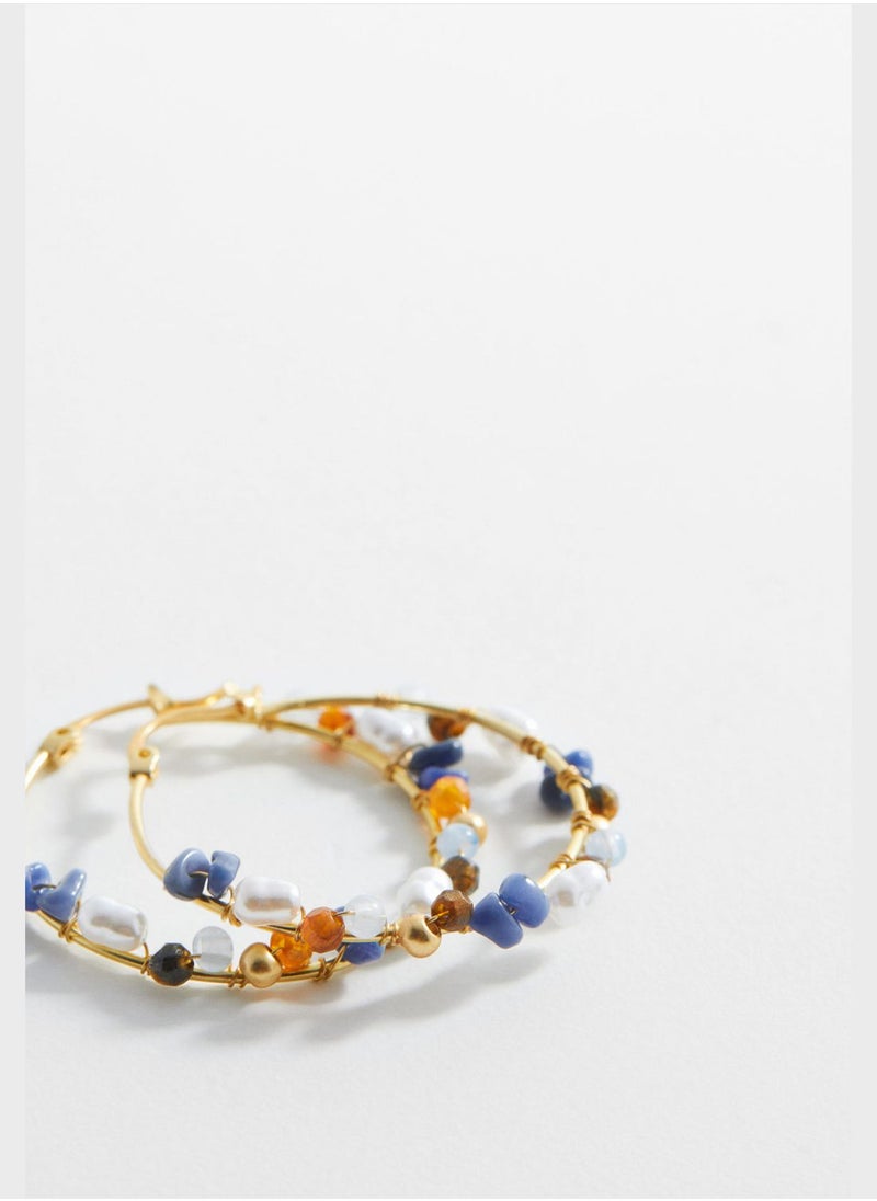 MANGO - Bega Hoop Earrings - Image 1
