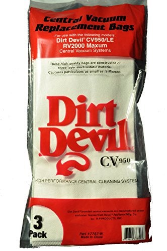 Dirt Devil CV950, CV950LE, RV2000 Maxum Central Vac Bags (3 Bags) - Image 5