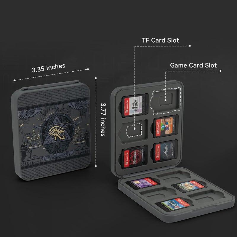 GEEKSHARE Switch Game Card Case Compatible with Switch 2 (2025) Portable Game Holder Cartridge Case for NS 2 with 12 Game Card Slots - Mysterious Land - Image 4