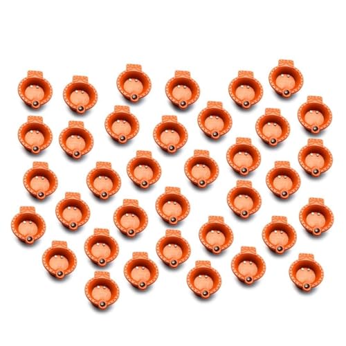 AYUNIX Water Sensor Led Diyas E-Diya, No-Oil, No-Electricity Warm Orange Ambient Lights, Battery Operated Led Candles for Home Decor, Festivals Decoration Diwali Lights (Pack of 12) - Image 1