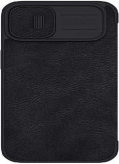 Nillkin qin pro leather case apple iphone14 pro max 6.7 inch 2022 - black