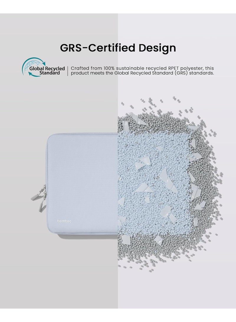 Tomtoc Defender-A13 360 Case for 13 Inch MacBook Air M4/A3240 2025, M3/A3113, M2/A2681 M1/A2337 2022-2018, 13 Inch MacBook Pro M2/A2686 M1/A2338 2022-2016, Water-Repellent Shockproof Full Protection Eco-Friendly Laptop Sleeve - Image 5