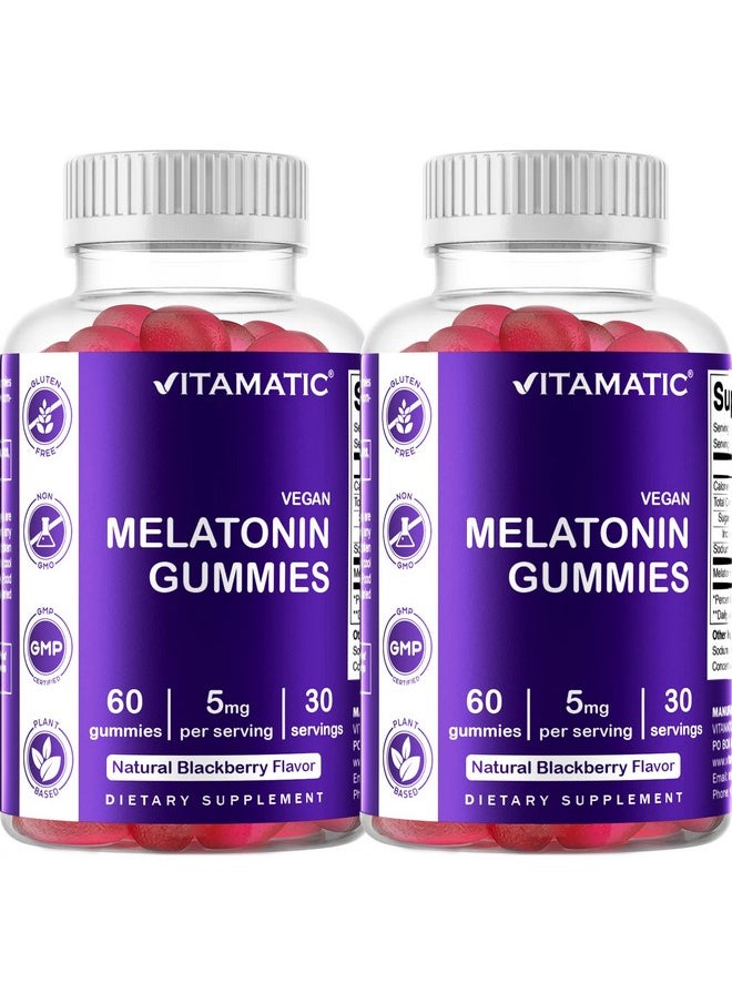 Vitamatic 2 Pack Melatonin Gummies - (2.5mg 5mg & 10mg Doses) - 60 Vegan Gummies - (Total 120 Gummies) - pzsku/Z3160E56E323DEA85C4C8Z/45/_/1739864951/b203bfb3-3965-4a63-baae-3d8db88379d4