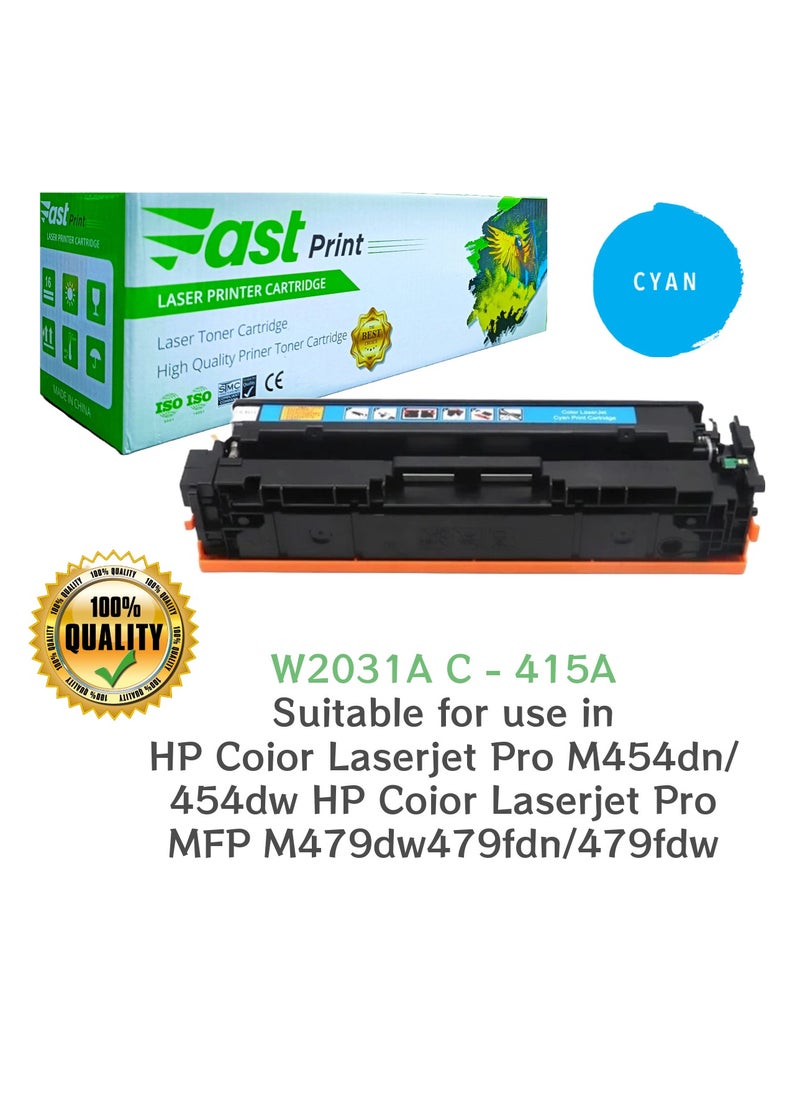Fast Print Toner 415A CYAN - W2031A  - Image 1