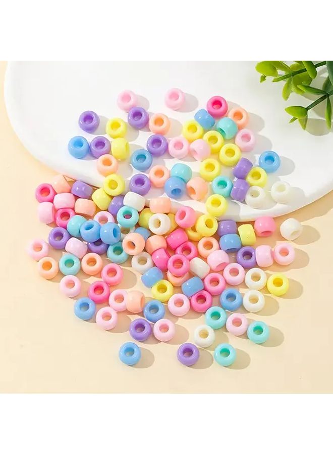 Bohemian Style Acrylic Beads Type A 100pcs Large Hole For DIY Jewelry Making Supplies - Image 3