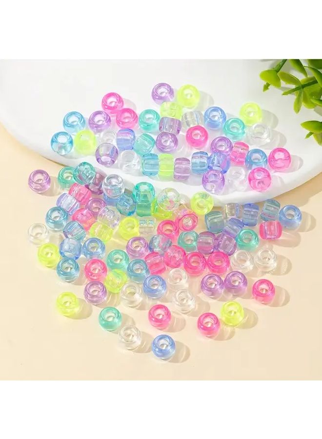 Bohemian Style Acrylic Beads Type A 100pcs Large Hole For DIY Jewelry Making Supplies - Image 4