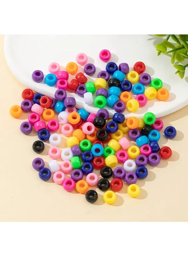 Bohemian Style Acrylic Beads Type A 100pcs Large Hole For DIY Jewelry Making Supplies - Image 5