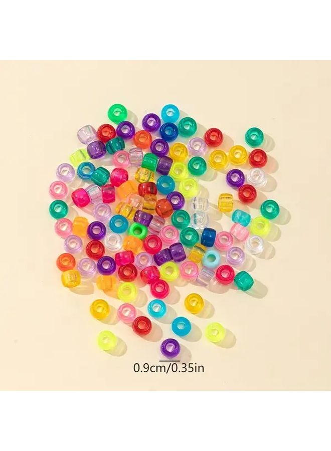 Bohemian Style Acrylic Beads Type A 100pcs Large Hole For DIY Jewelry Making Supplies - Image 2
