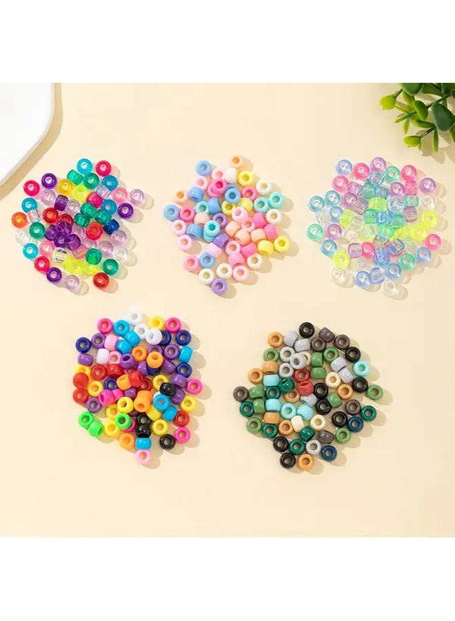 Bohemian Style Acrylic Beads Type A 100pcs Large Hole For DIY Jewelry Making Supplies - Image 1