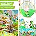 GeerWest 3PC Dinosaur Tent for Girls with Kids Ball Pit Kids Play Tents and Crawl Tunnel for Toddlers Pink Pop Up Playhouse Toys for Baby Indoor Outdoor Tent Games Birthday Kids Gifts - Image 4