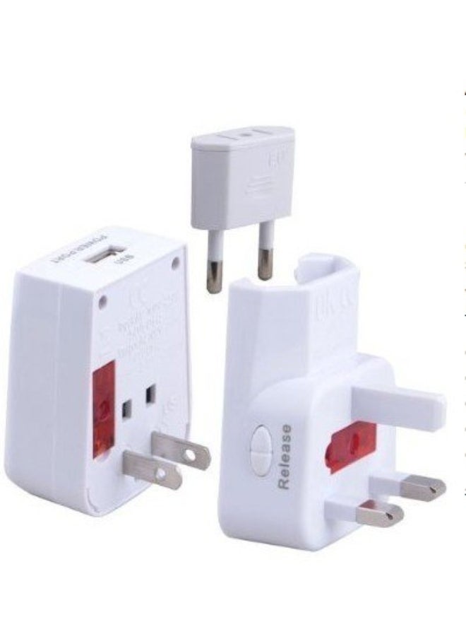 Raxoom Universal World Travel Power Adaptor and USB Charger - African/European/American/Australian/Worldwide Holiday Plug Adapter - Covers Over 150 Countries  - Image 2