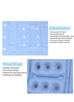 XiuWoo Inflatable Wheelchair Cushions seat for Pressure Relief for Sores, Bedridden Air Inflatable Waffle seat Cushion with Full Back for Wheelchair, Anti-Bedsore Seat Pad for Elderly Disabled Handicap  - Image 4