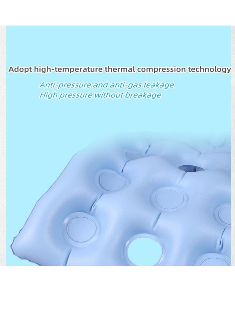 XiuWoo - Inflatable Wheelchair Cushions seat for Pressure Relief for Sores, Bedridden Air Inflatable Waffle seat Cushion with Full Back for Wheelchair, Anti-Bedsore Seat Pad for Elderly Disabled Handicap - Image 1