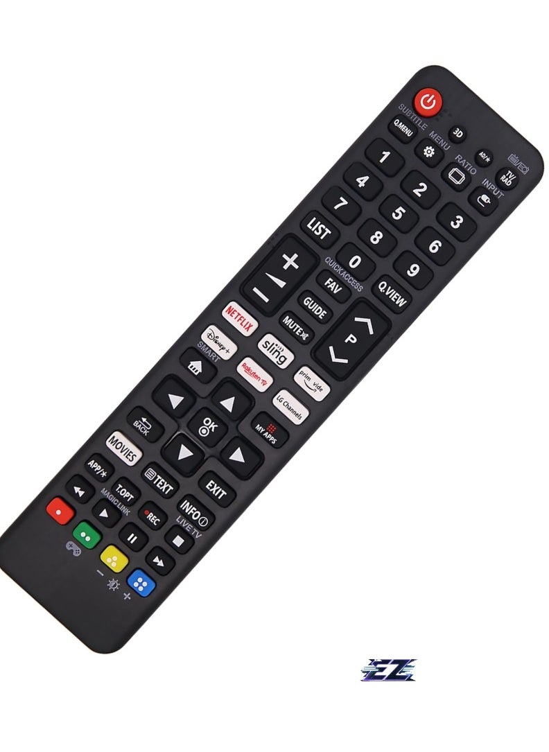 New LG TV Remote Control, LG Smart TV Remote with Six Quick Access Buttons for LCD, LED, UHD, QLED TVs, Guaranteed Performance, Three-Year Warranty with Battery