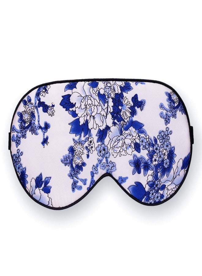 MAXFEEL Feel 100% Pure Silk Eye Mask - Sleep Eye Cover in Floral Colors (#39) - Image 1