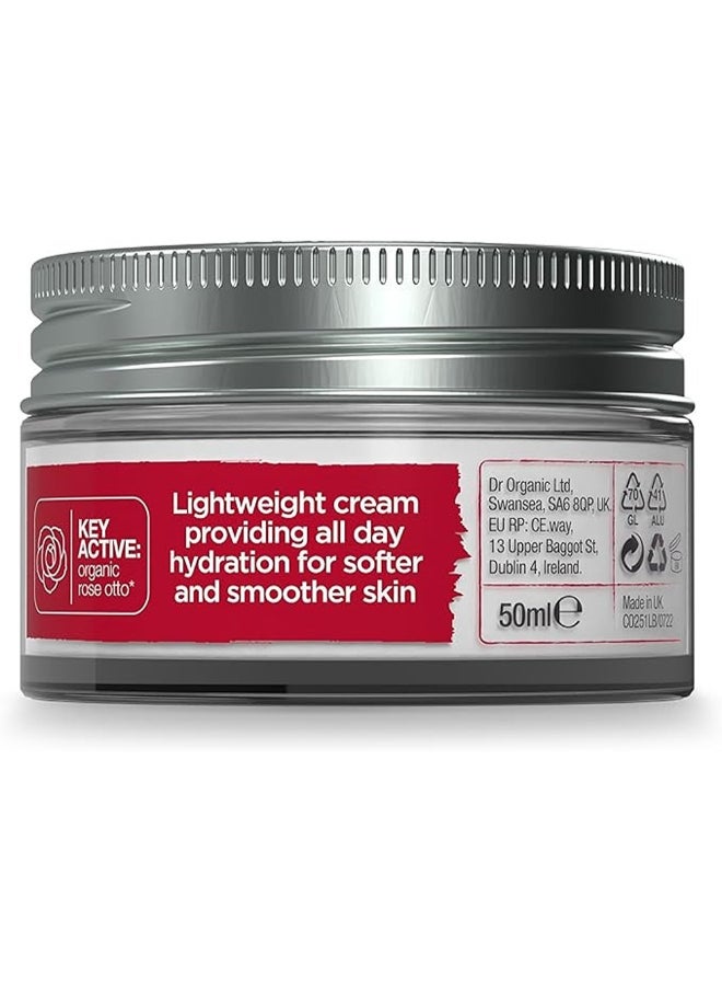 dr.organic Dr. Organic Rose Otto Day Cream, Rejuvenates & Restores Mature Skin, 50Ml  - Image 4