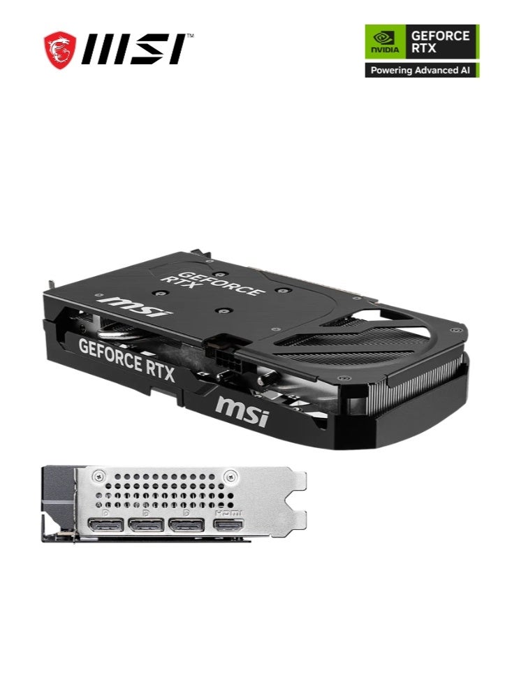 MSI GeForce RTX™ 5060 Ti 16G SHADOW 2X OC PLUS Graphics Card | 16GB GDDR7 28Gbps/128-bit | Dual-Fan Thermal Design (2 x STORMFORCE FAN) - HDMI 2.1b, DisplayPort 2.1b | 912-V535-029 - Image 3