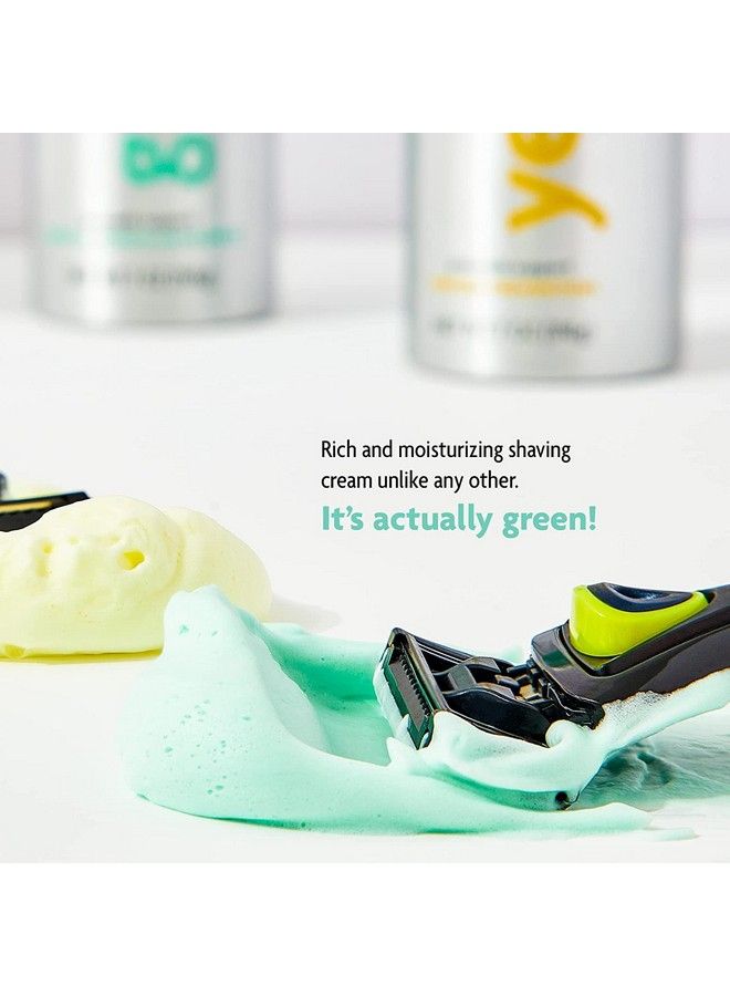 pacific shaving company Green Shaving Cream Foaming Colorful Shaving Cream Vegan Formula For A Hydrating Redness Reducing + Irritation Free Shave Cream (7 Oz) - Image 3