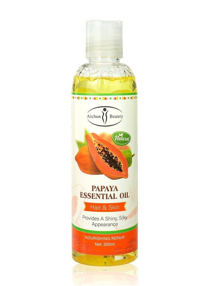 Aichun beauty - Papaya Essrntial Oil Skin And Hair Provides A Shiny Silky Appearance 200 ML - Image 1