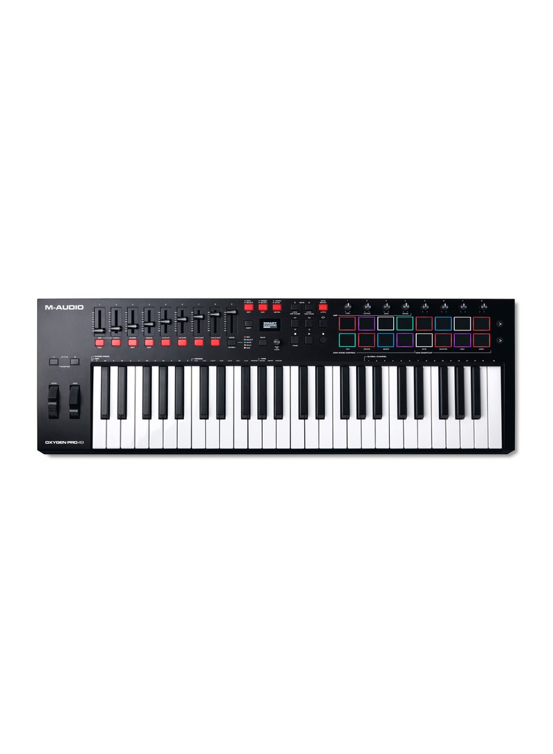 M-Audio Oxygen Pro 49 - Powerful 49-Key USB Powered MIDI Controller with Smart Controls and Auto-Mapping - Image 2
