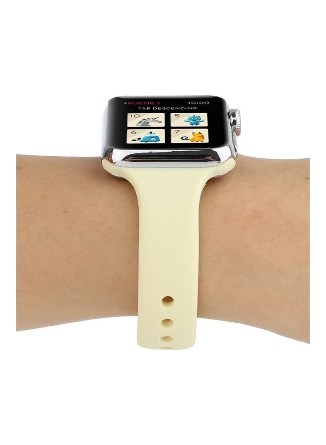 BGM Replacement Band for Apple Watch Series 1/2/3/4/5 42/44mm Yellow - Image 5