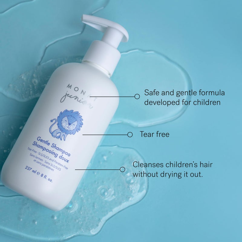 MONAT Juniorâ„¢ Gentle Shampoo - A safe, Gentle and Non-irritating Hair Shampoo for children. All Natural Tear-free, Sulfate & Paraben-free - Net Wt. 237 ml / 8 fl. Oz - Image 3