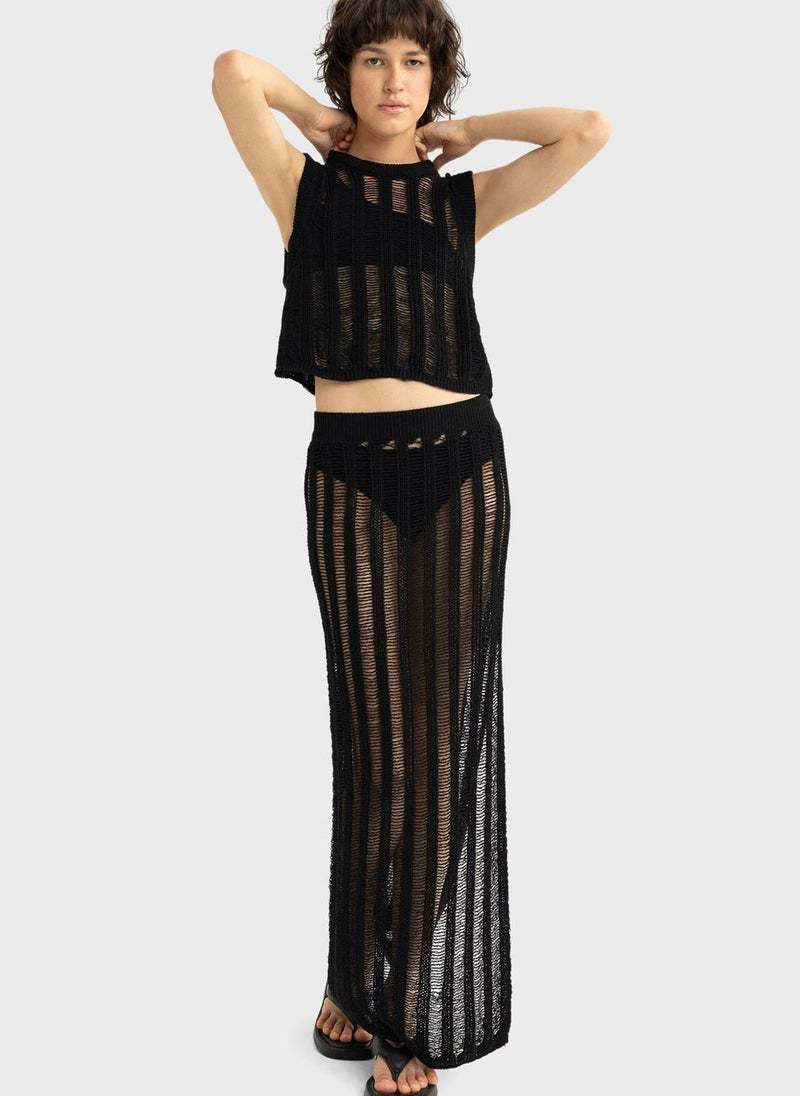 DeFacto - Slim Fit High Waist Beach Skirt - Image 1