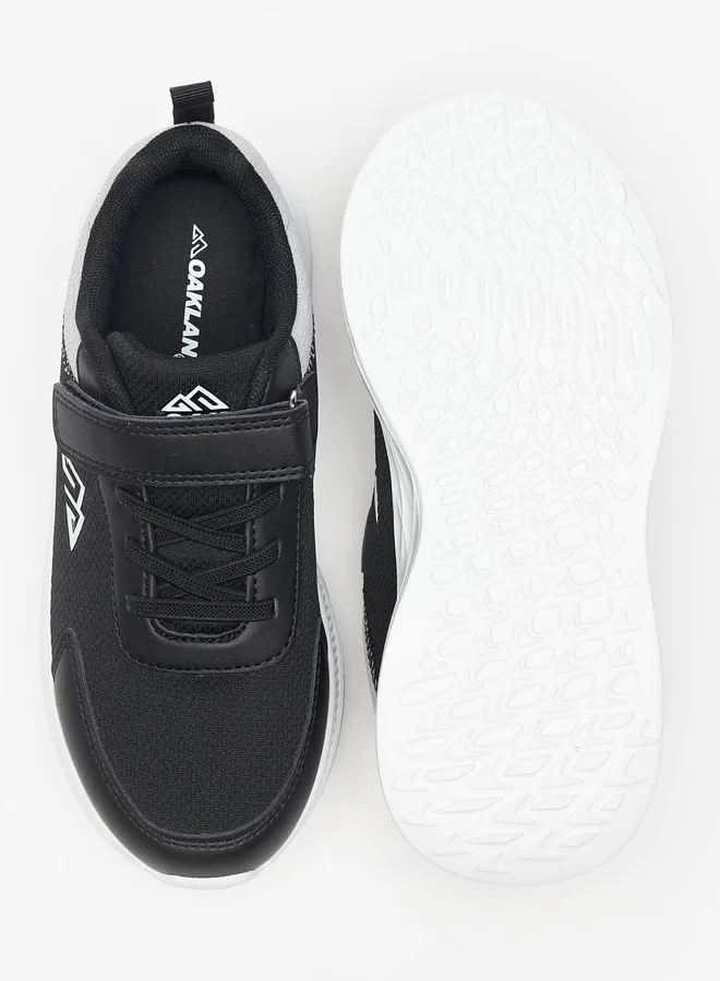 Oaklan by Shoexpress Panelled Sports Shoes with Hook and Loop Closure