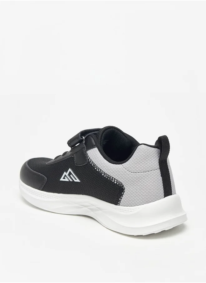 شو اكسبرس Panelled Sports Shoes with Hook and Loop Closure