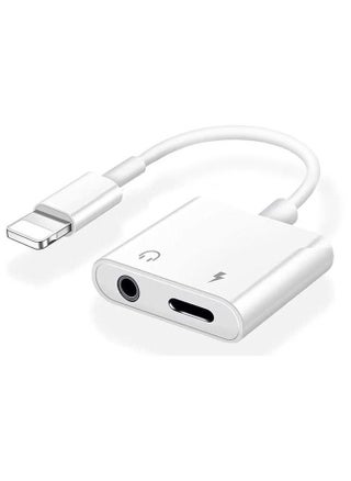1 Pack Headphone Adapter for iPhone 2 in 1 Lightning to 3.5mm AUX Audio Charger Splitter Compatible with iPhone 14/13/12/11/XS/XR/X 8/iPad Support All iOS System - pzsku/Z3161936BD092435B53DFZ/45/_/1686713693/78deee8c-6233-4ec1-9a9c-603c9d24773c