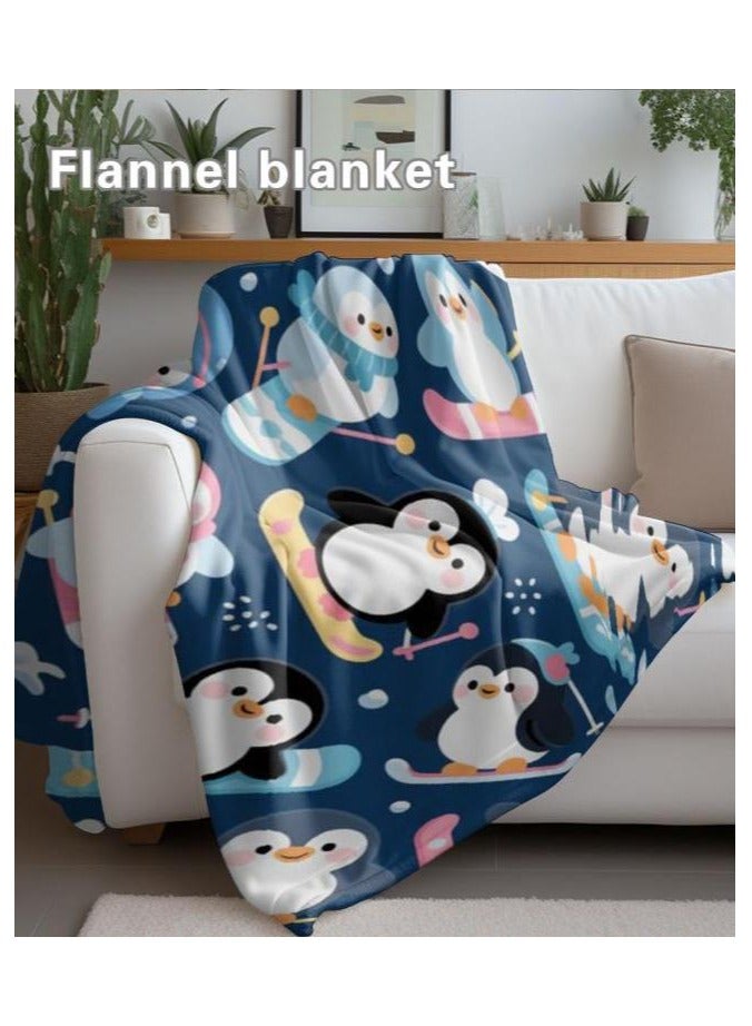 general Children's or student cartoon flannel thin blanket (warm and comfortable, suitable for sleep, games) 100cm*150cm - Image 1