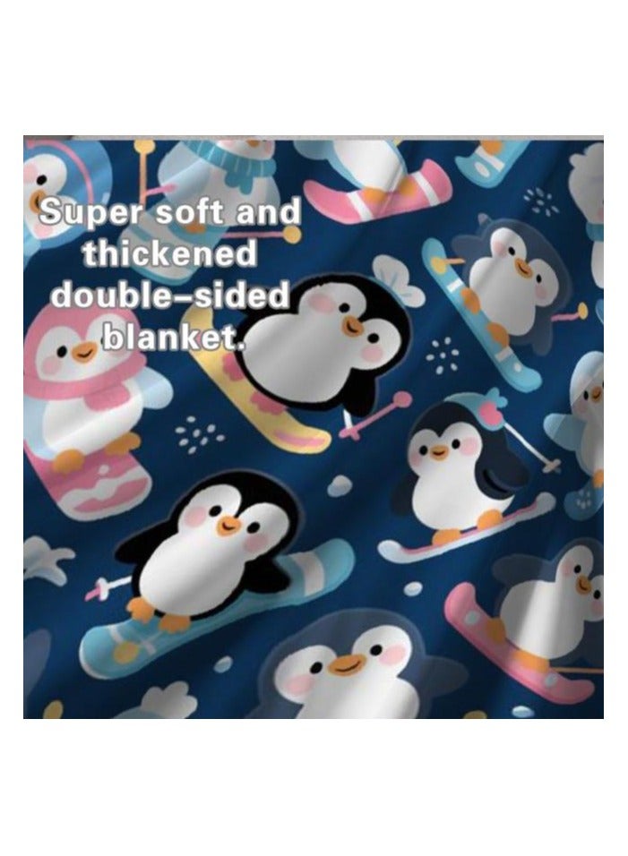 general Children's or student cartoon flannel thin blanket (warm and comfortable, suitable for sleep, games) 100cm*150cm - Image 3
