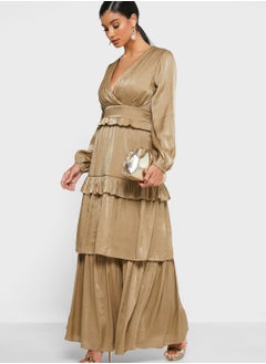 True Decadence Balloon Sleeve Layered Dress  - Image 4