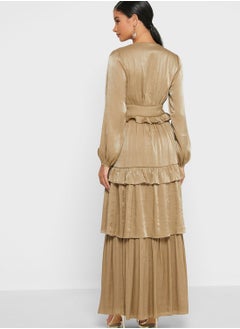 True Decadence Balloon Sleeve Layered Dress  - Image 2