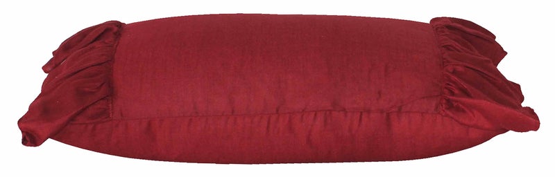 Dekor World 2 Piece Regular Cotton Ruffle Collection Pillow Cover (Maroon, 18x27 inches or 45x70 cm)-for Living Room and Bedroom - Image 3