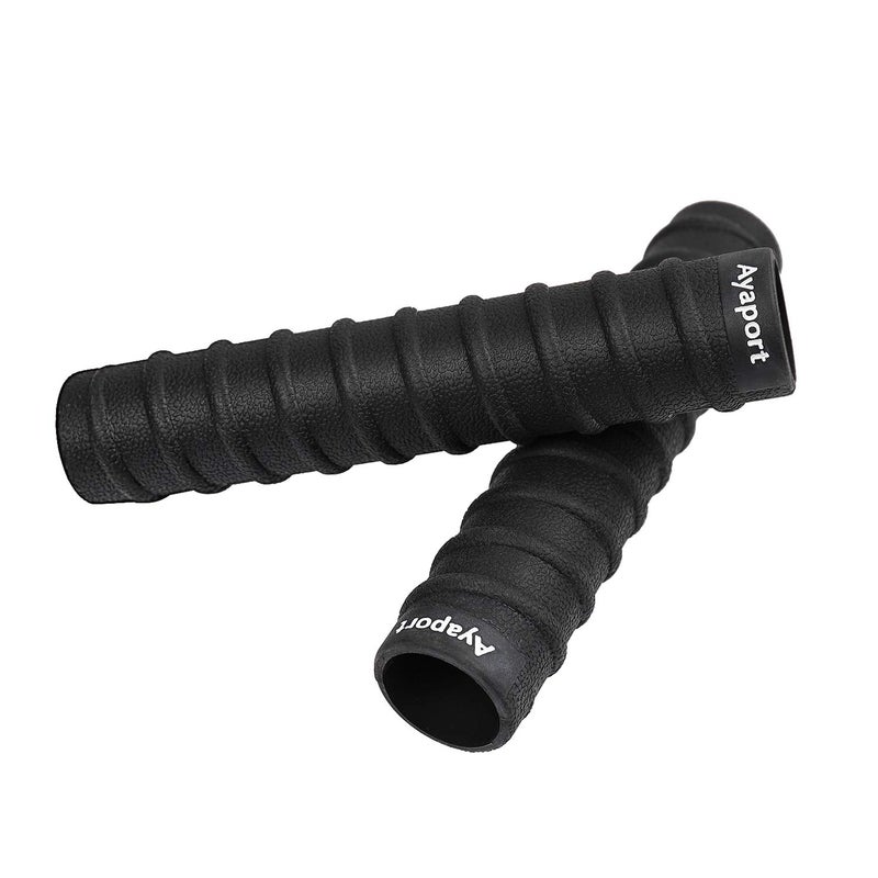 Ayaport Kayak Paddle Grips Non-Slip Silicone Wraps Blister Prevention Kayaking Accessories for Take-Apart Paddles (Black) - Image 1