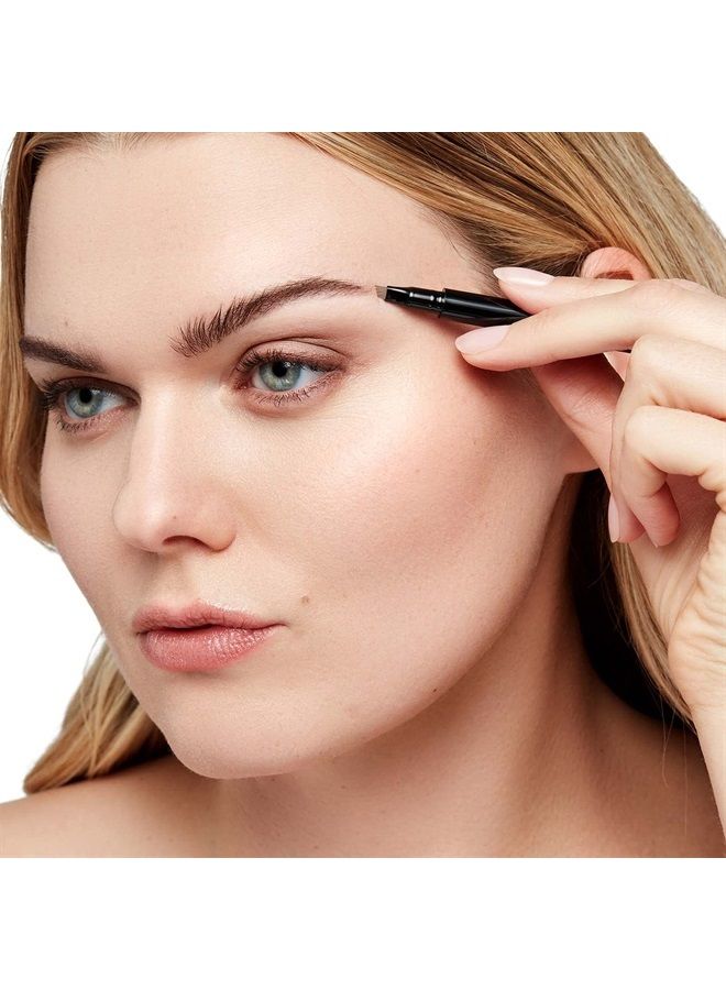 Microblading Brow Shaping Pen - For a Fuller, More Defined Brow - Long-lasting, Smudge Resistant, Rich Color - Vegan and Cruelty Free Makeup - Mocha Blonde - 0.026 oz