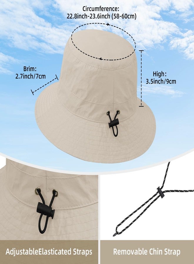 Durio Waterproof Bucket Hats for Woman UPF 50+ Sun Hat UV Protection Packable Rain Hats for Women Lightweight Hiking Hat, Pink, One size - Image 3